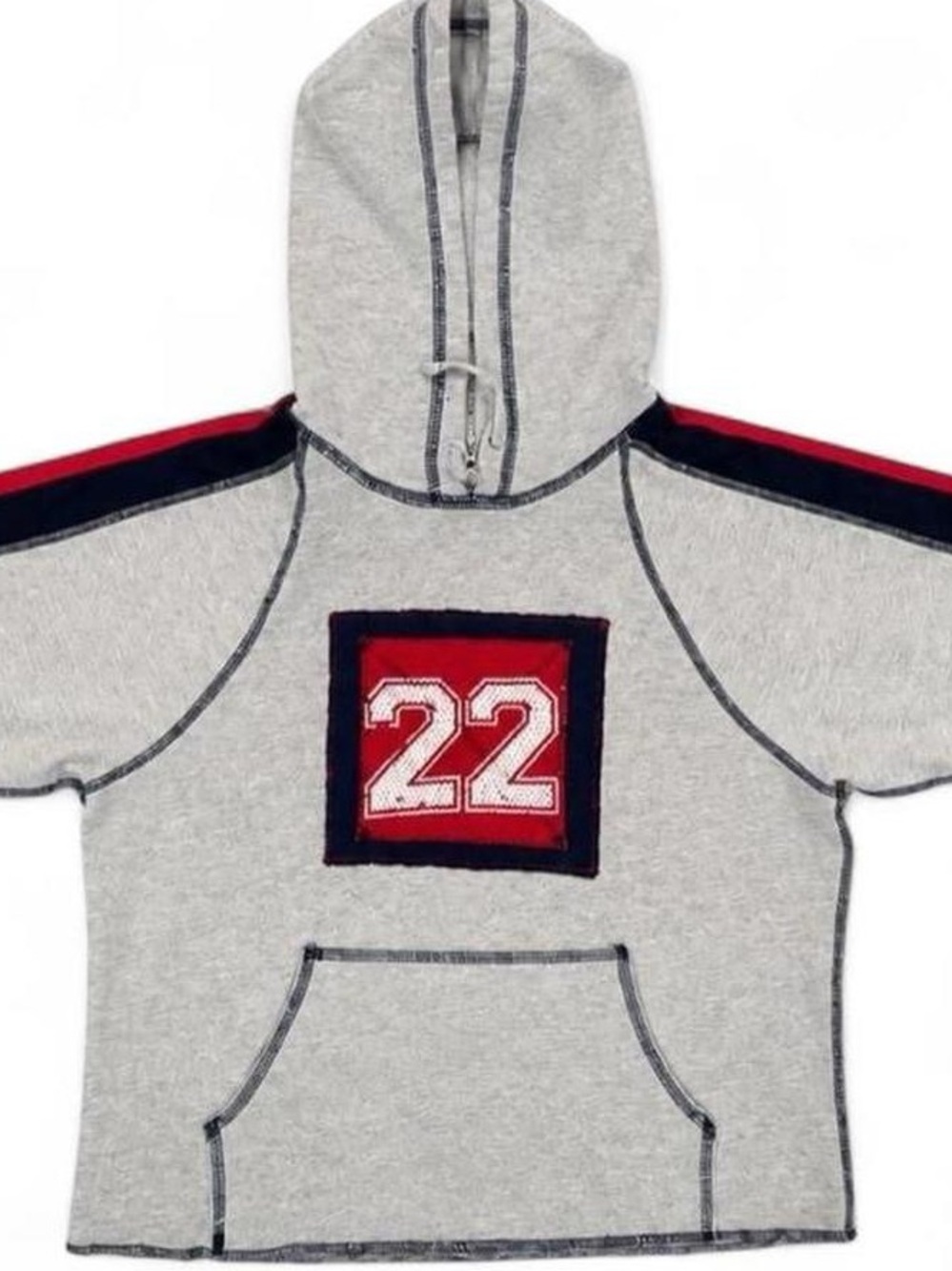 Y2K vintage Rileyl sweatshirt with jersey mesh number patch